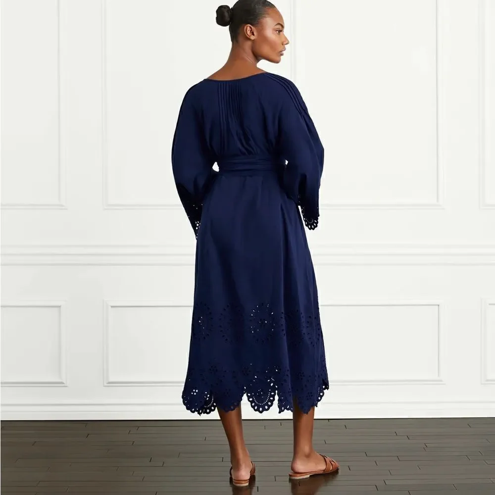 Hill House Linen Cora Midi Dress NWT - Picture 6 of 12